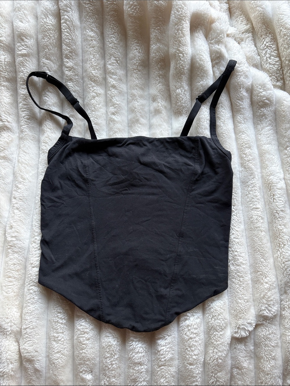 PINK Victoria's Secret Black Seamless Bandeau Cami